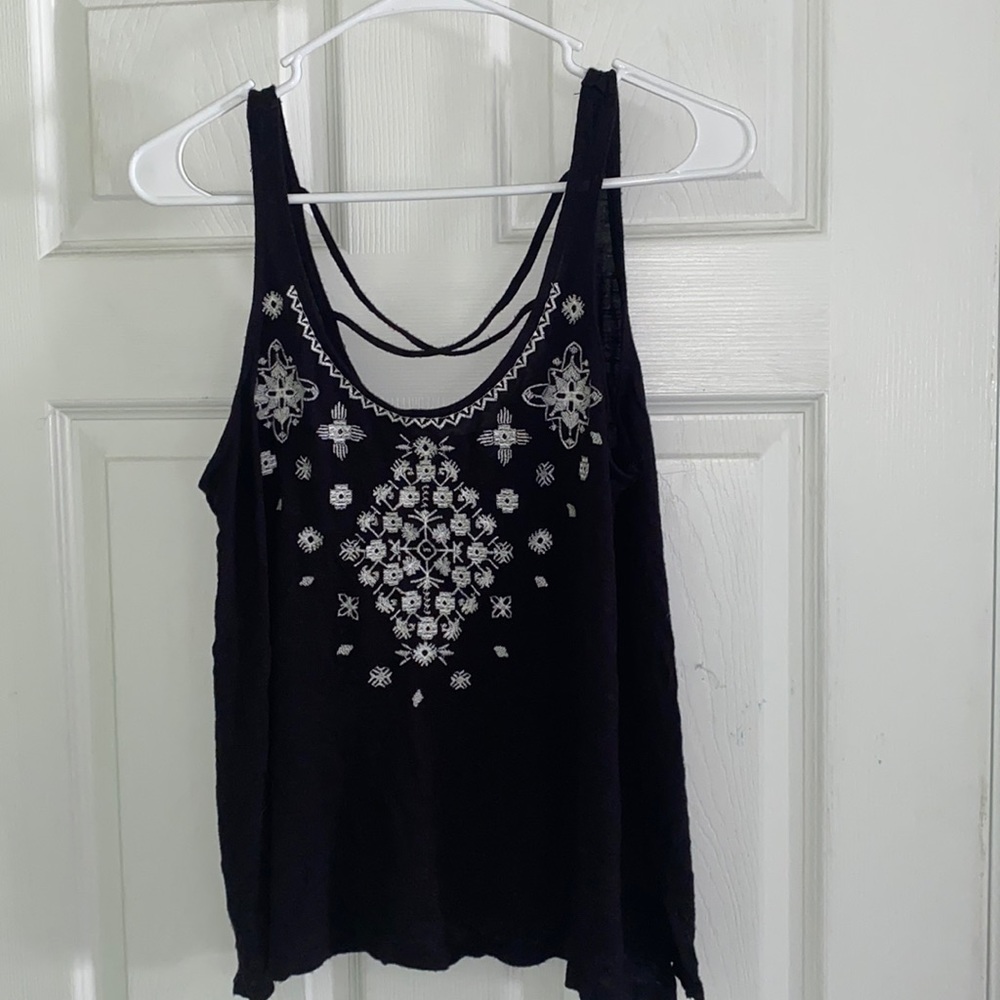 Black and white tank top